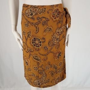 Jones New York | Silk Wrap Knee Length Ski…